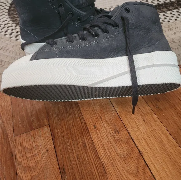 Adidas Nizza Gray Leather Sneakers
