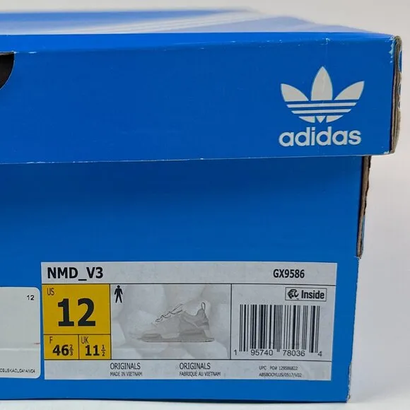 Adidas Originals NMD V3 Mens Cloud White Athletic Shoes Sneakers GX9586