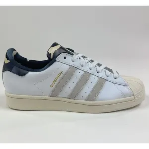Adidas Originals Superstar White Gray Black Mens 7 Low Shoes Sneakers GY2565