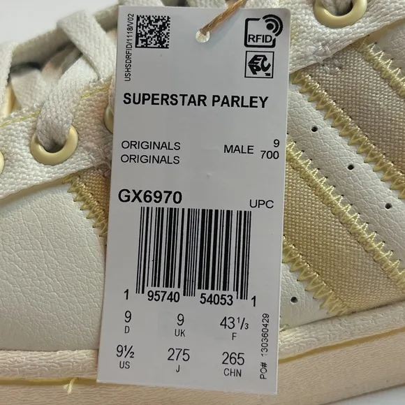 Adidas Originals Superstar x Parley Off White Mens Low Shoes Sneakers GX6970