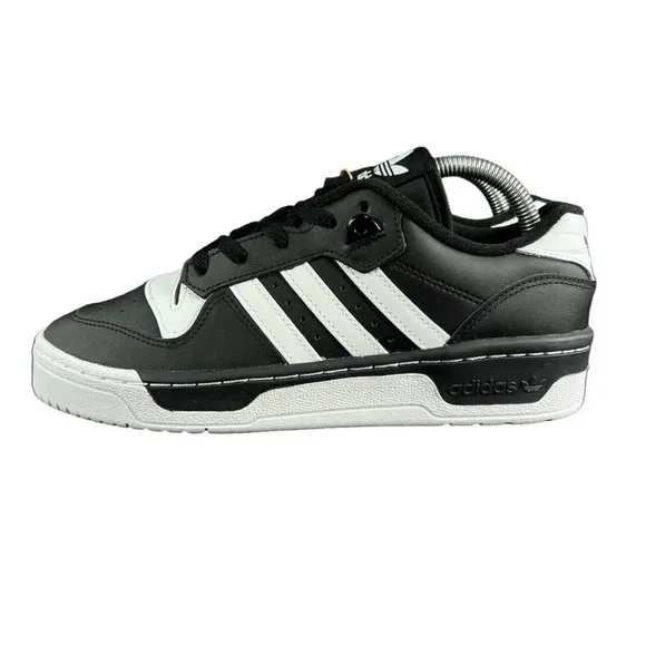 Adidas Rivalry Low J Core Black White Shoes IF5245 Youth Boy's Sizes 3.5-7 (GS)