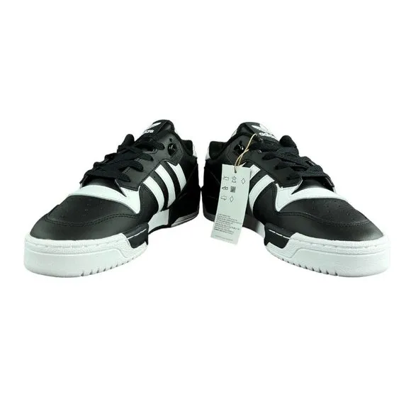 Adidas Rivalry Low J Core Black White Shoes IF5245 Youth Boy's Sizes 3.5-7 (GS)