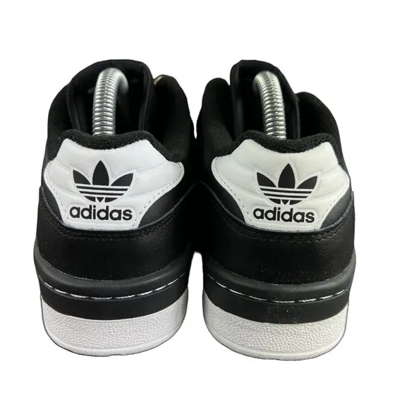 Adidas Rivalry Low J Core Black White Shoes IF5245 Youth Boy's Sizes 3.5-7 (GS)