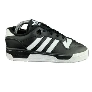 Adidas Rivalry Low J Core Black White Shoes IF5245 Youth Boy's Sizes 3.5-7 (GS)