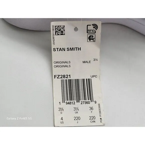 Adidas Stan Smith Originals Shoes Men's 4.5 Red/White Stylish &amp; Comfortable