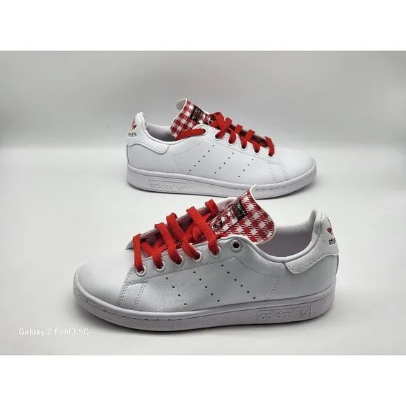 Adidas Stan Smith Originals Shoes Men's 4.5 Red/White Stylish &amp; Comfortable
