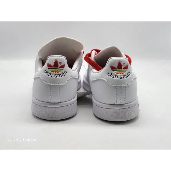 Adidas Stan Smith Originals Shoes Men's 4.5 Red/White Stylish &amp; Comfortable