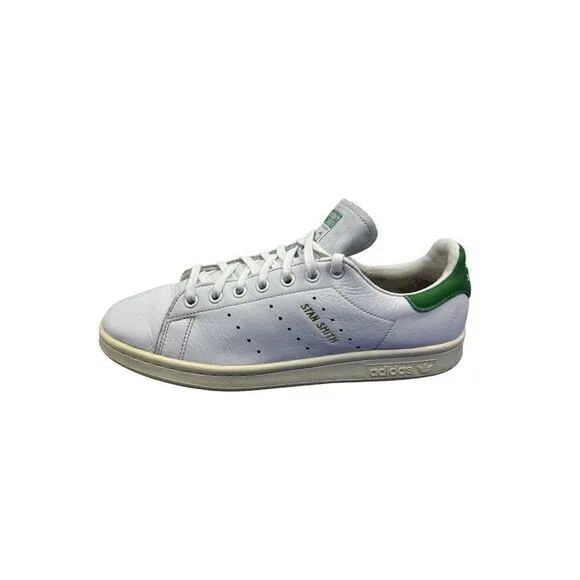 Adidas Stan Smith Shoes Men's US 9 White Green Leather Preowned