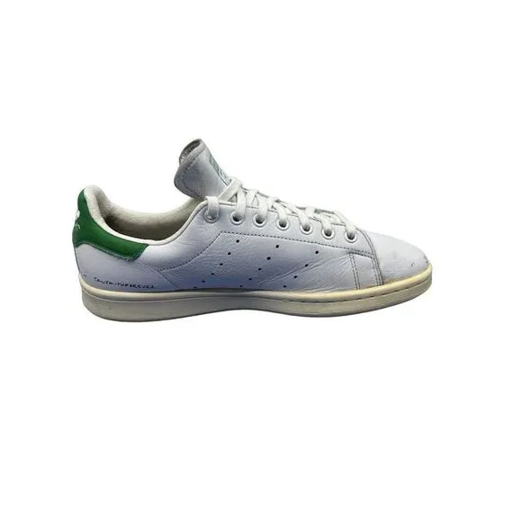 Adidas Stan Smith Shoes Men's US 9 White Green Leather Preowned