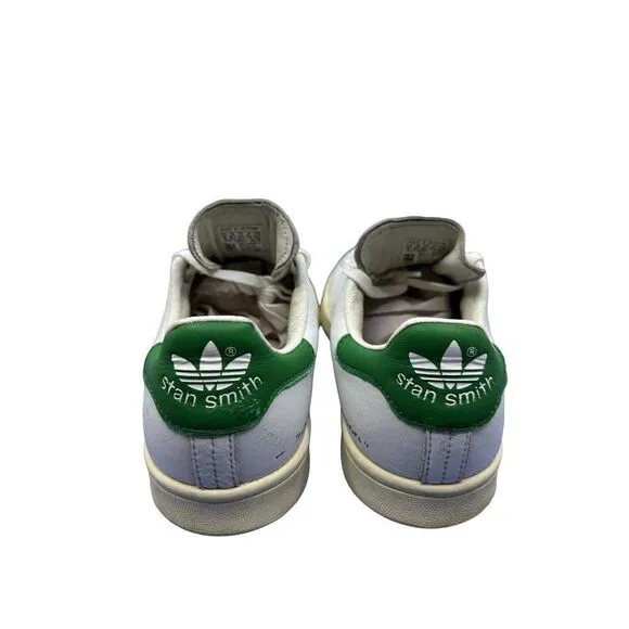 Adidas Stan Smith Shoes Men's US 9 White Green Leather Preowned