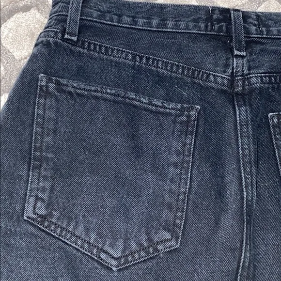 Agolde Black Denim Skirt