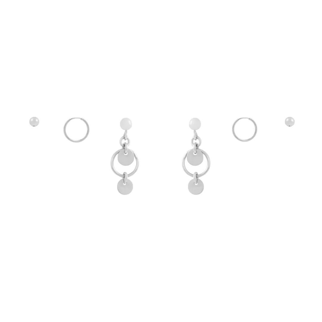 Aida Earring Bundle  - Silver