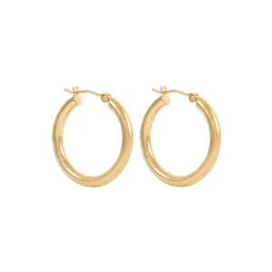 Ailiya Hoop Earrings 14k 25mm - Solid Gold
