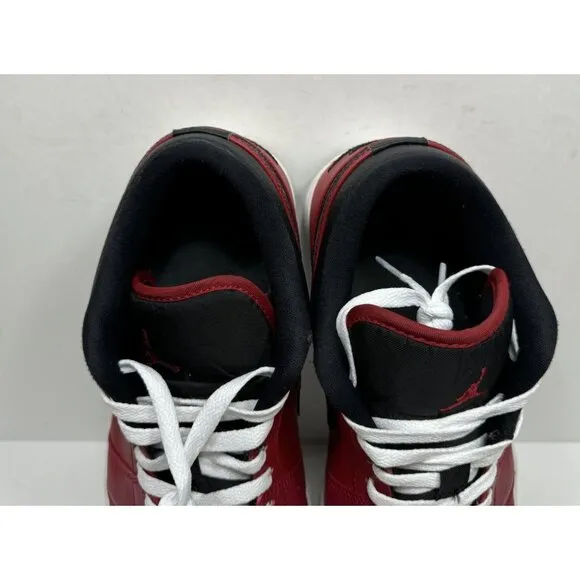 Air Jordan 1 Low Reverse Bred Men’s Size 11 553558-605 Shoes Black Red