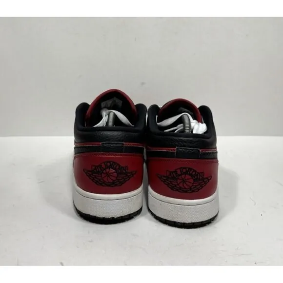 Air Jordan 1 Low Reverse Bred Men’s Size 11 553558-605 Shoes Black Red