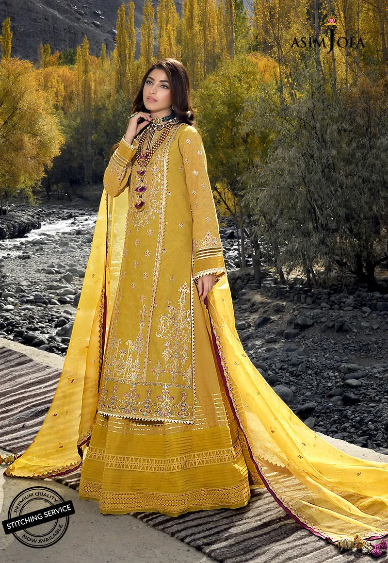 AJSL-3 | Asim Jofa Shehr-e-Yaar Luxury Lawn Collection 2022 | Unstitched Embroidered Lawn Suits