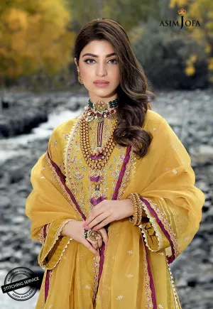 AJSL-3 | Asim Jofa Shehr-e-Yaar Luxury Lawn Collection 2022 | Unstitched Embroidered Lawn Suits