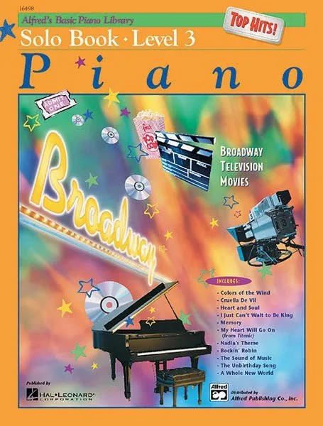 Alfred's Basic Piano Course: Top Hits! Solo Book 3