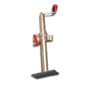 Alko Adjustable Jockey Stand with Flat Foot and Clamp