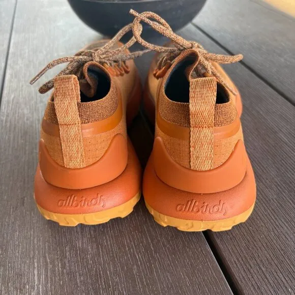 Allbirds Trail Runners SWT Men's 8 Rust Orange Low Top Hiking Ripstop Outdoor