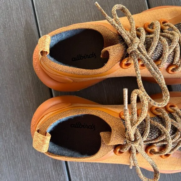 Allbirds Trail Runners SWT Men's 8 Rust Orange Low Top Hiking Ripstop Outdoor