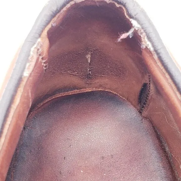 Allen Edmond Wilbert Split-Toe Lace-Up Oxford Men's Size 10 D Brown