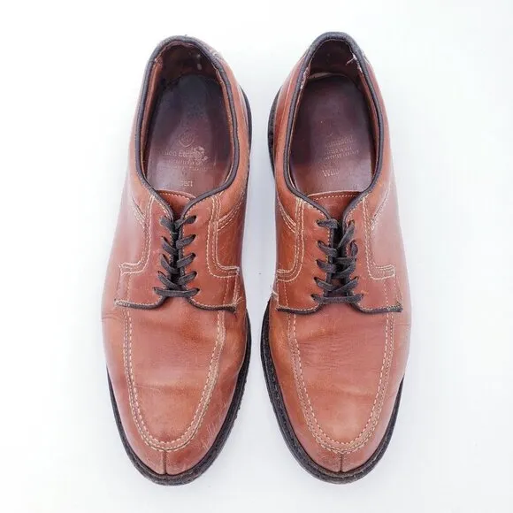Allen Edmond Wilbert Split-Toe Lace-Up Oxford Men's Size 10 D Brown