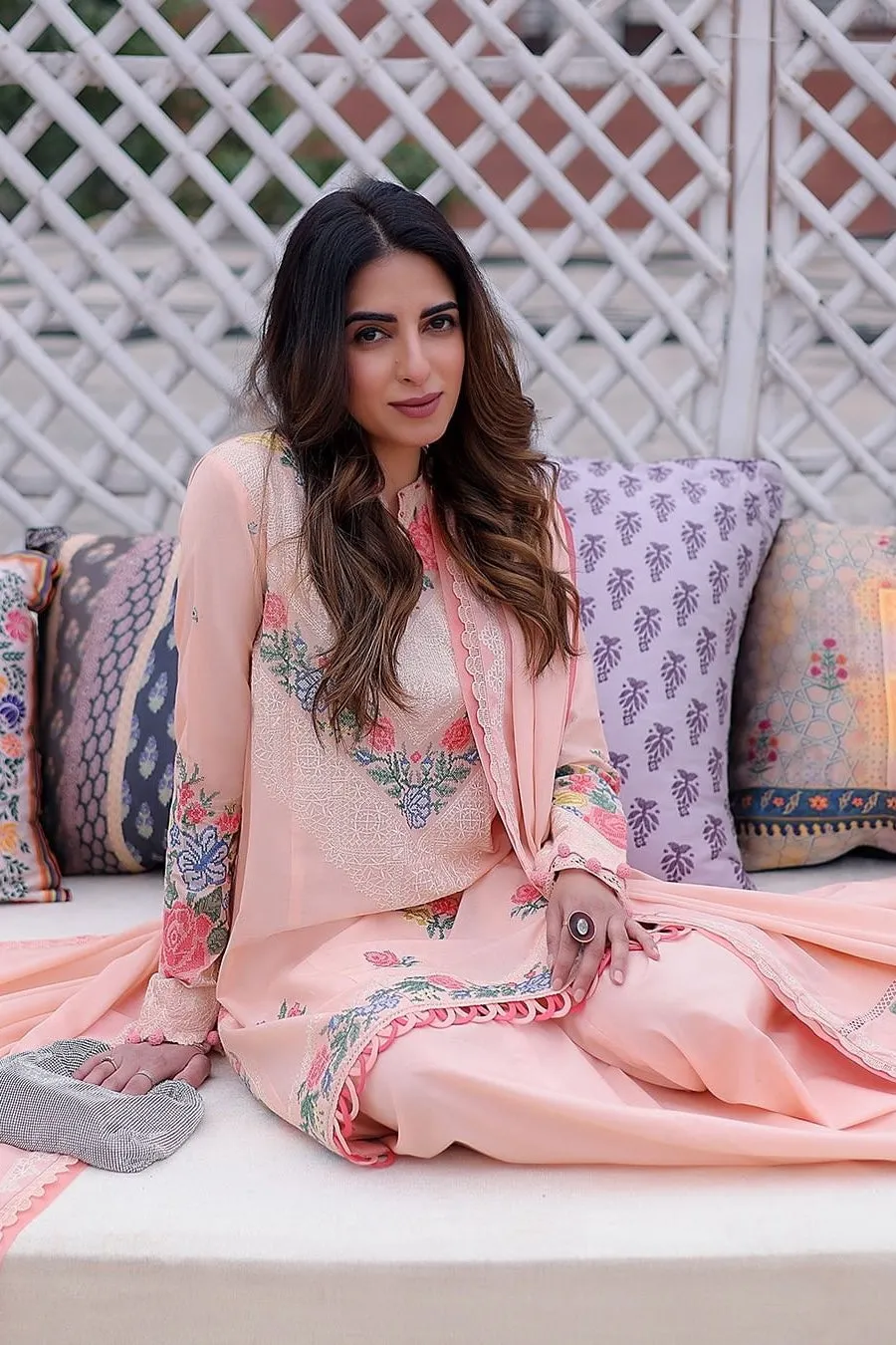 ALLYSIAH (ZL22-10 A) | Zaha Summer Lawn Collection 2022 | Unstitched Embroidered Lawn Suits