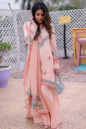 ALLYSIAH (ZL22-10 A) | Zaha Summer Lawn Collection 2022 | Unstitched Embroidered Lawn Suits