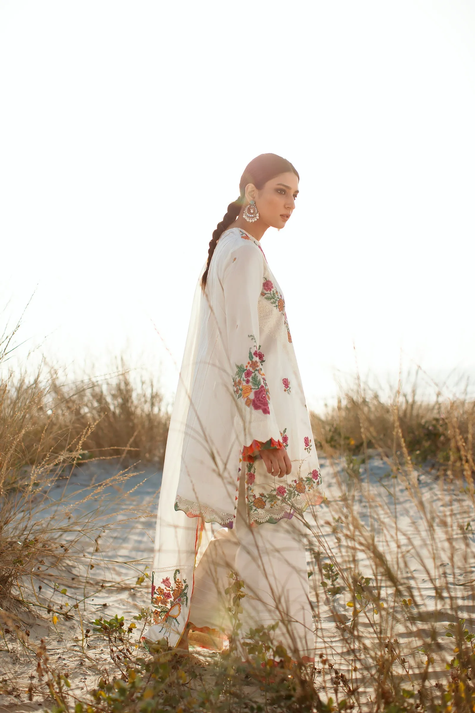 ALLYSIAH (ZL22-10 B) | Zaha Summer Lawn Collection 2022 | Unstitched Embroidered Lawn Suits