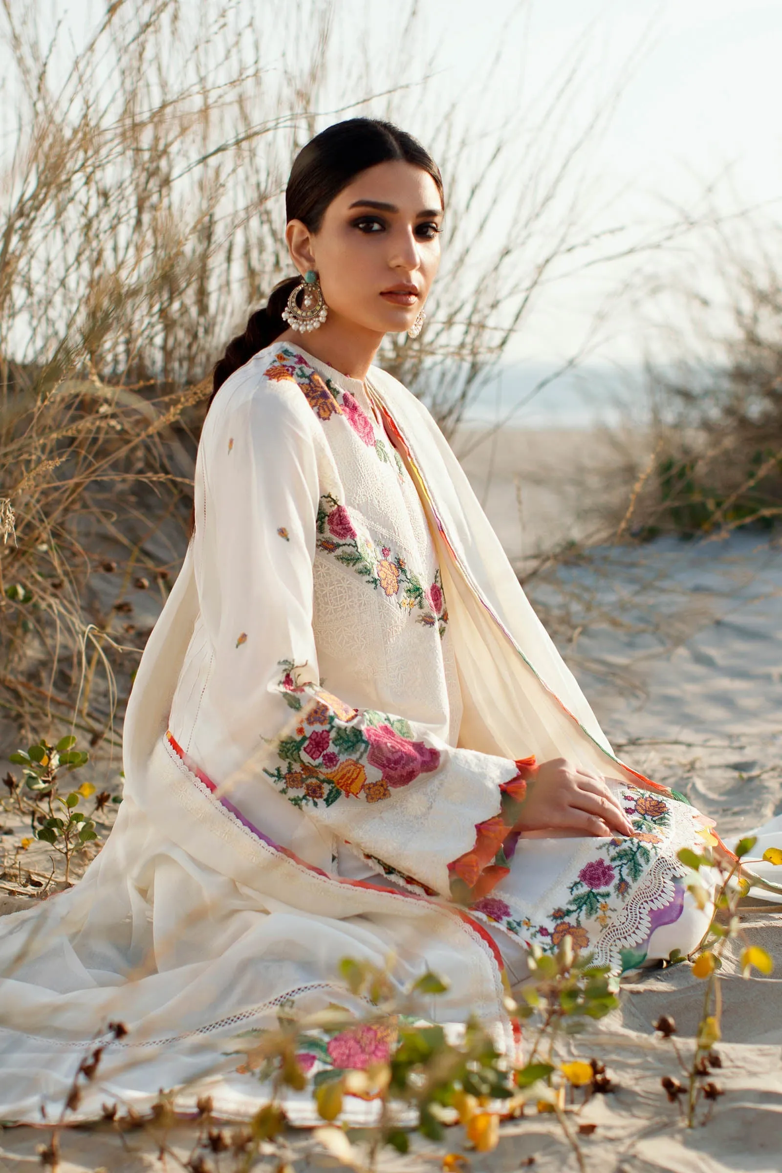 ALLYSIAH (ZL22-10 B) | Zaha Summer Lawn Collection 2022 | Unstitched Embroidered Lawn Suits