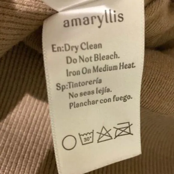 AMARYLLIS Jacket Tan and Cream Size 2X