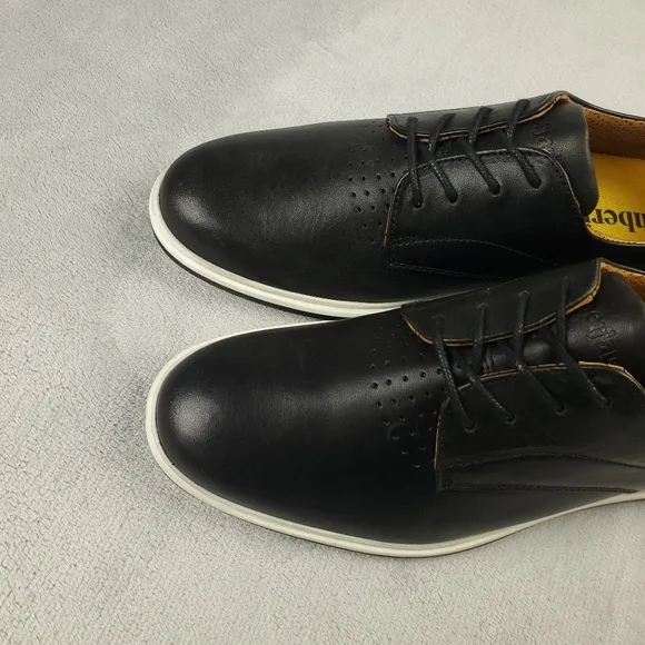Amberjack The Original Oxford Leather Shoes Mens 7 Onyx Black Casual Dress