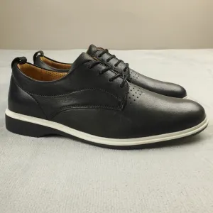 Amberjack The Original Oxford Leather Shoes Mens 7 Onyx Black Casual Dress