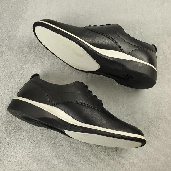 Amberjack The Original Oxford Leather Shoes Mens 7 Onyx Black Casual Dress