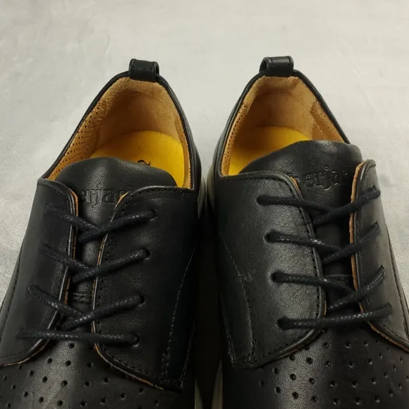 Amberjack The Original Oxford Leather Shoes Mens 7 Onyx Black Casual Dress