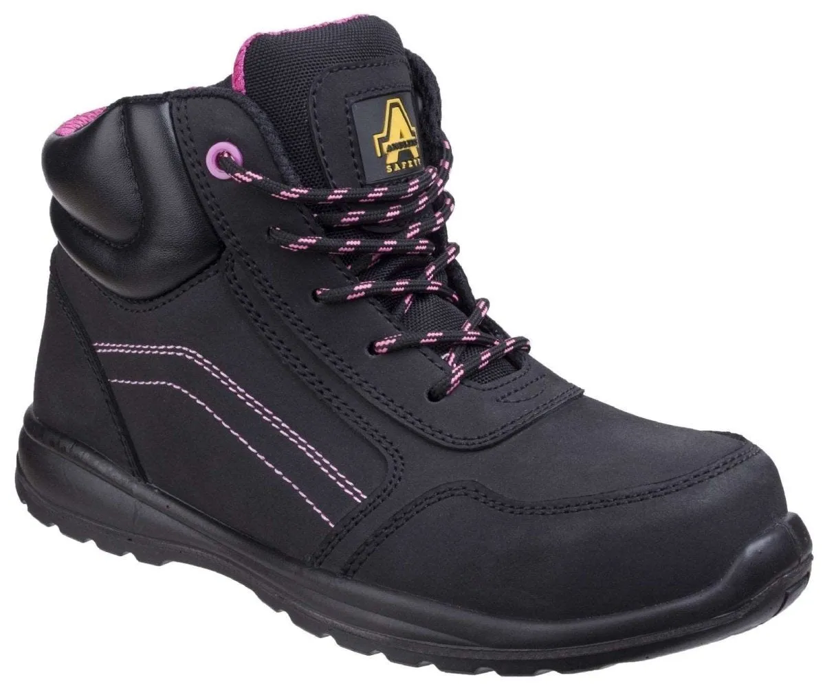Amblers AS601C Lydia S1P Safety Boots With Side Zip