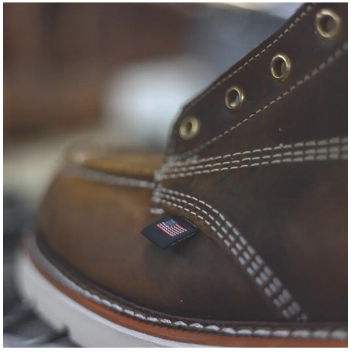 AMERICAN HERITAGE – 8″ TRAIL CRAZY HORSE SAFETY TOE – MOC TOE MAXWEAR90 8044-4378
