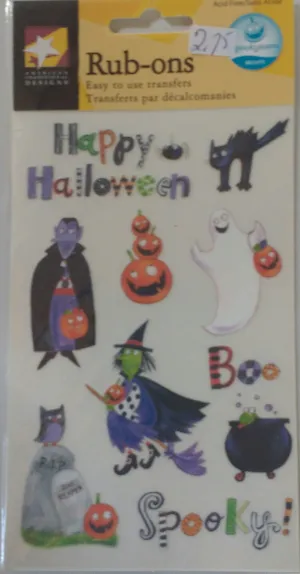 American Traditional Designs Rub-ons - Spookytown