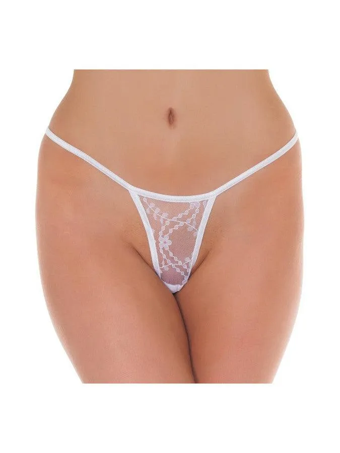 Amorable - Mini Tanga String - Wit