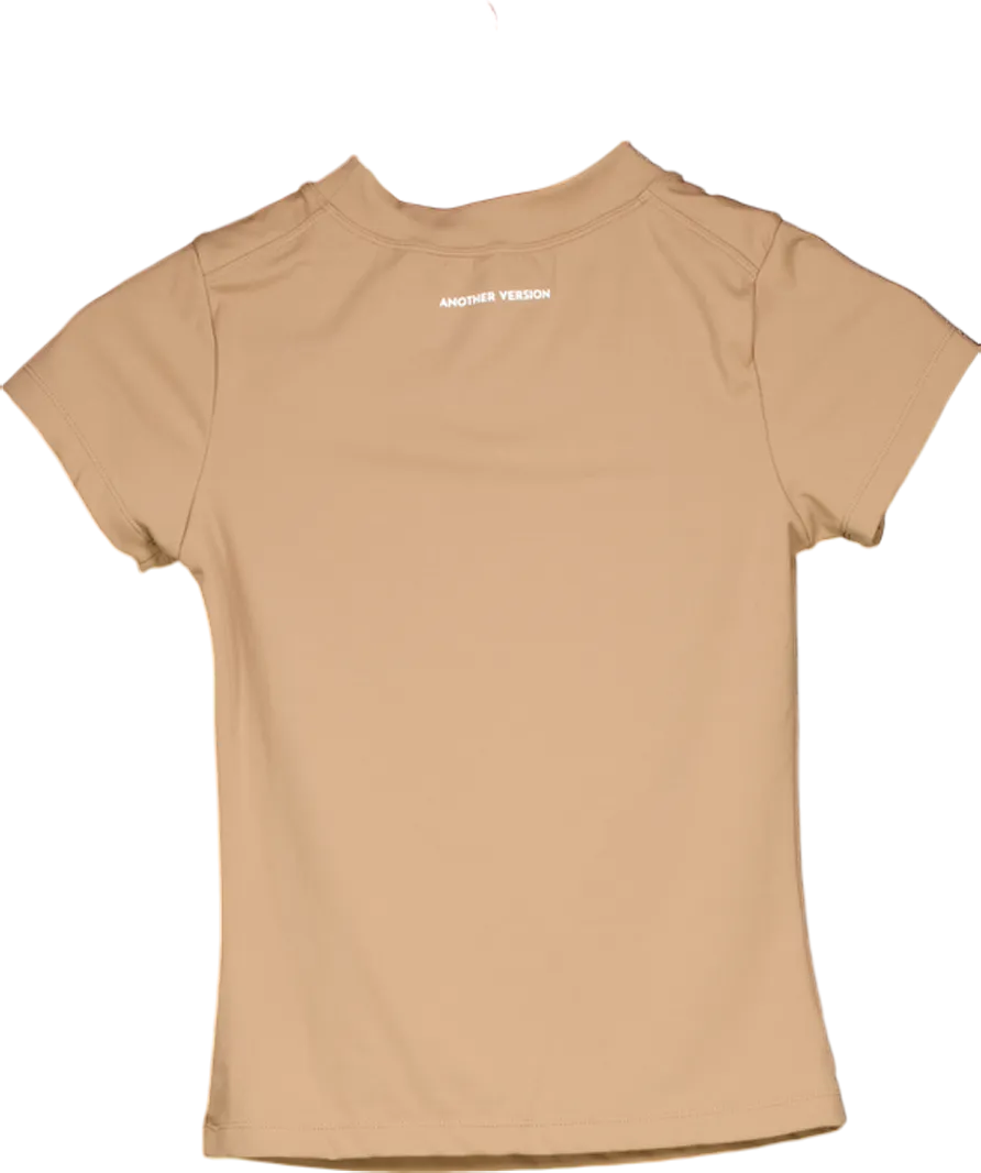 Another Version Brown Second Skin Tee UK S