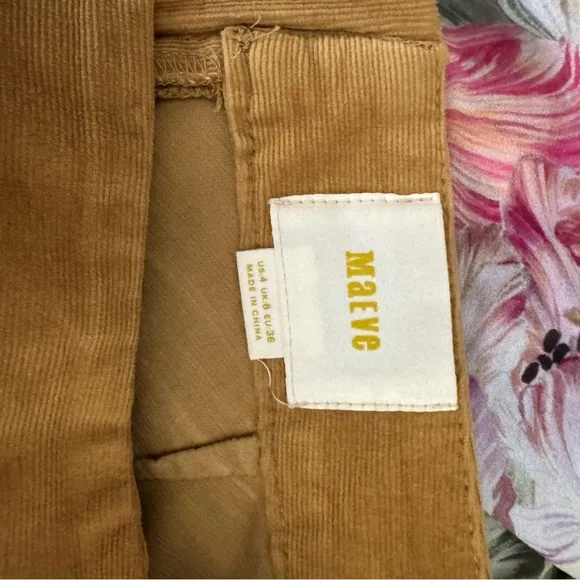 Anthropologie | Maeve Corduroy Mini Skirt Golden Yellow | 4