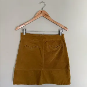 Anthropologie | Maeve Corduroy Mini Skirt Golden Yellow | 4