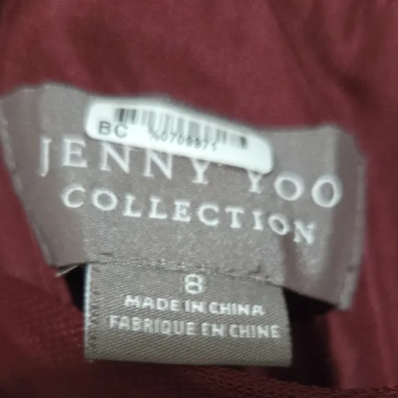 Anthropologie x BHLDN Jenny Yoo 'Louise in Cabernet' Maroon Tulle Maxi Skirt 8