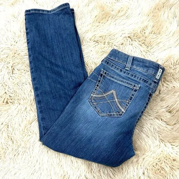 Ariat REAL DENIM Mid Rise Straight Leg Jeans Size 32