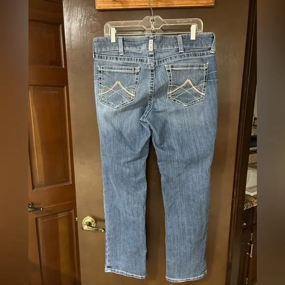 Ariat REAL DENIM Mid Rise Straight Leg Jeans Size 32