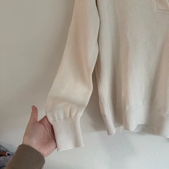 Aritzia Clara Merino Wool Sweater light birchSize S