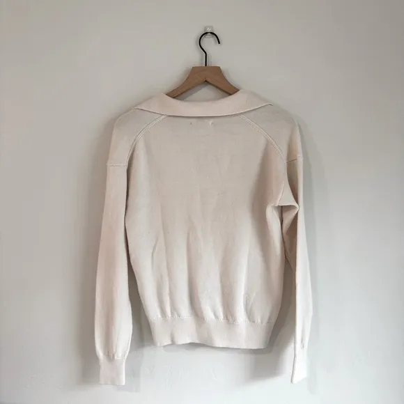 Aritzia Clara Merino Wool Sweater light birchSize S