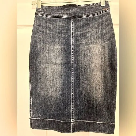 Armani EXChange Pencil Cut Denim Skirt