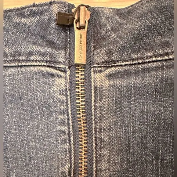 Armani EXChange Pencil Cut Denim Skirt